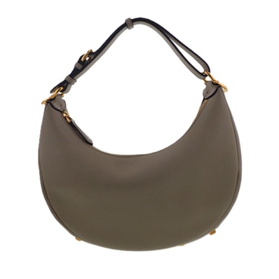 FENDI フェンディ グラフィ スモール ハンドバッグ ハンドバッグ 8BR600 レザー ベージュ ゴールド金具 レディース【中古】