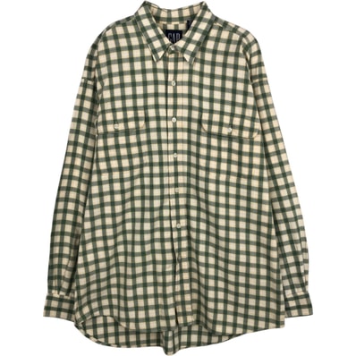 古着 90年代 ギャップ GAP オールドギャップ 長袖 コットンチェックシャツ メンズL相当 ヴィンテージ/eaa625150