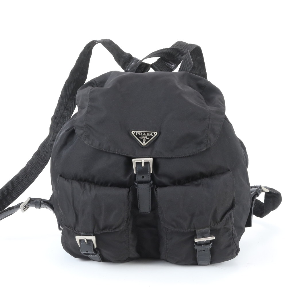 ■美品 プラダ テスート ナイロントライアングルロゴリュックサック