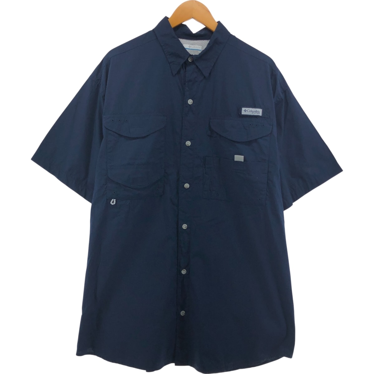 古着 コロンビア Columbia 半袖 フィッシングシャツ メンズL相当/eaa550542