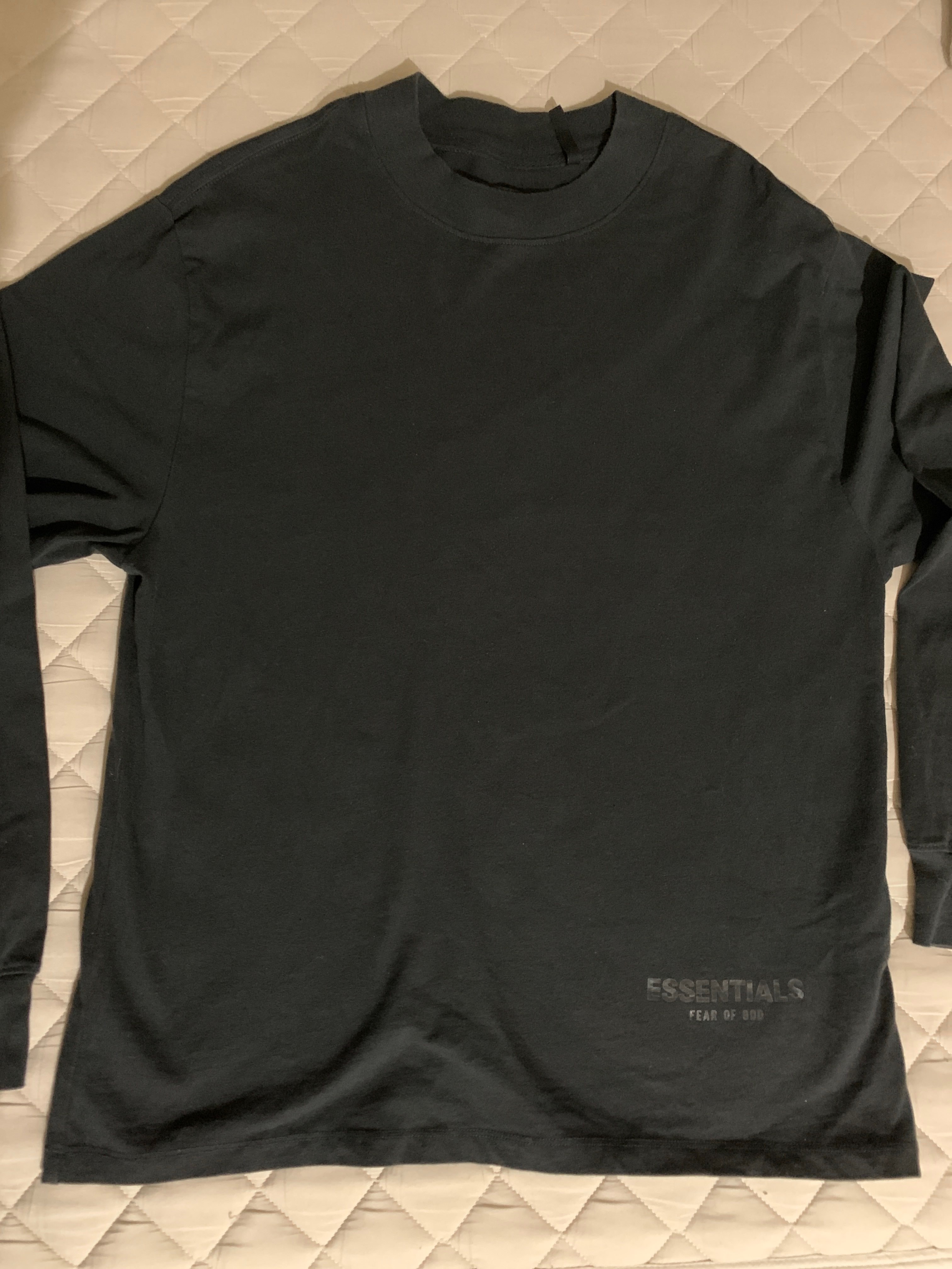 FEAR OF GOD ESSENTIALS 3M Logo Crewneck Sweatshirt "Black"