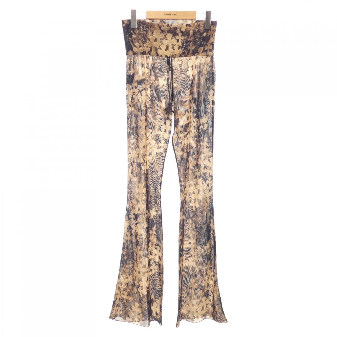 クロムハーツ CHROME HEARTS Cemetery Cross Mesh Lace Flare 401213849******343 パンツ