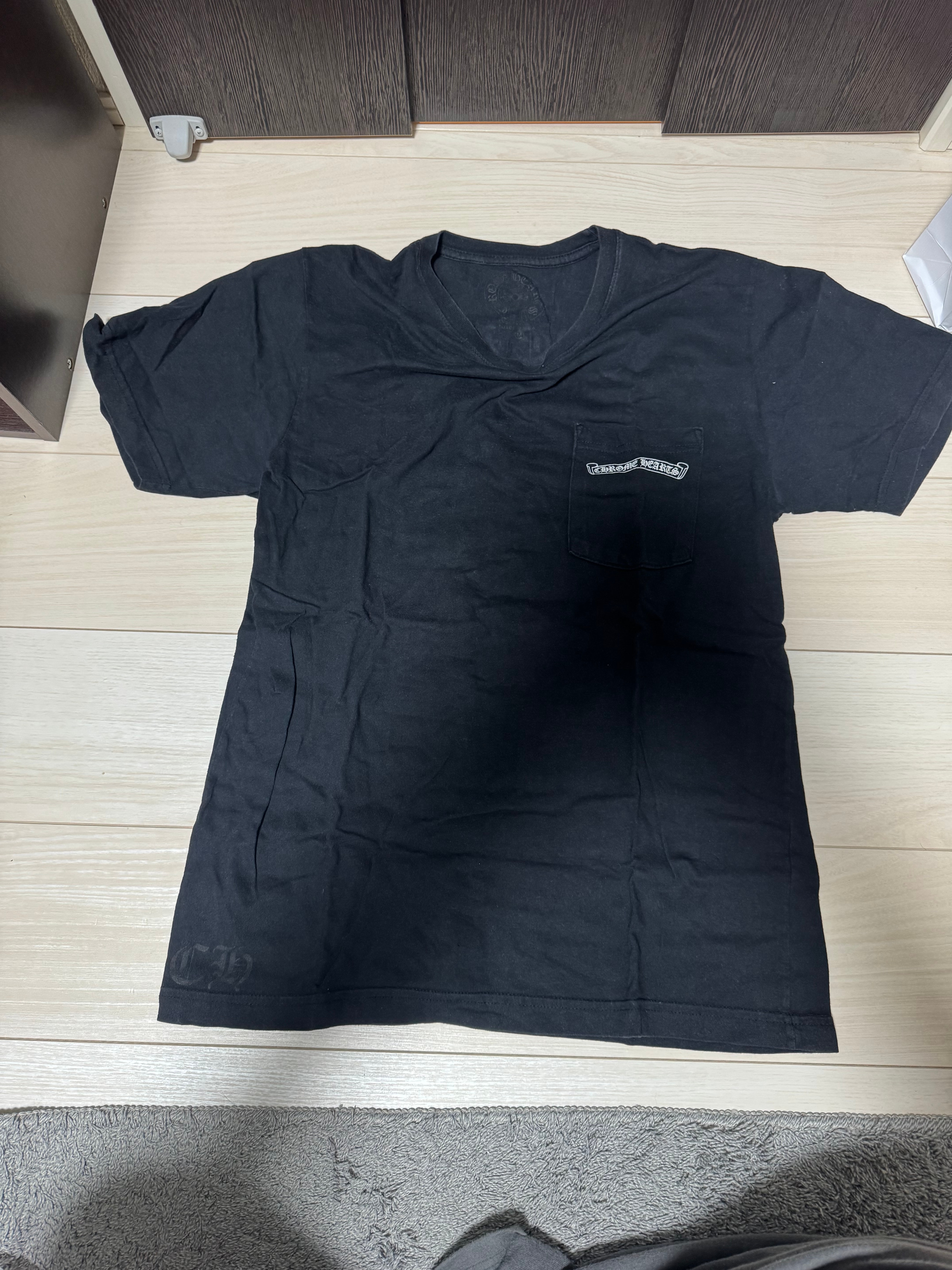 Chrome Hearts Scroll Label Back Arche Logo T-Shirt "Black"