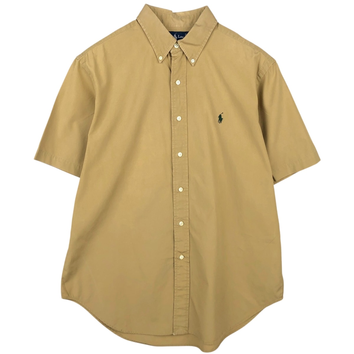古着 ラルフローレン Ralph Lauren CLASSIC FIT 半袖 ボタンダウンシャツ メンズL相当/eaa641036