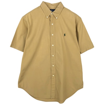 古着 ラルフローレン Ralph Lauren CLASSIC FIT 半袖 ボタンダウンシャツ メンズL相当/eaa641036