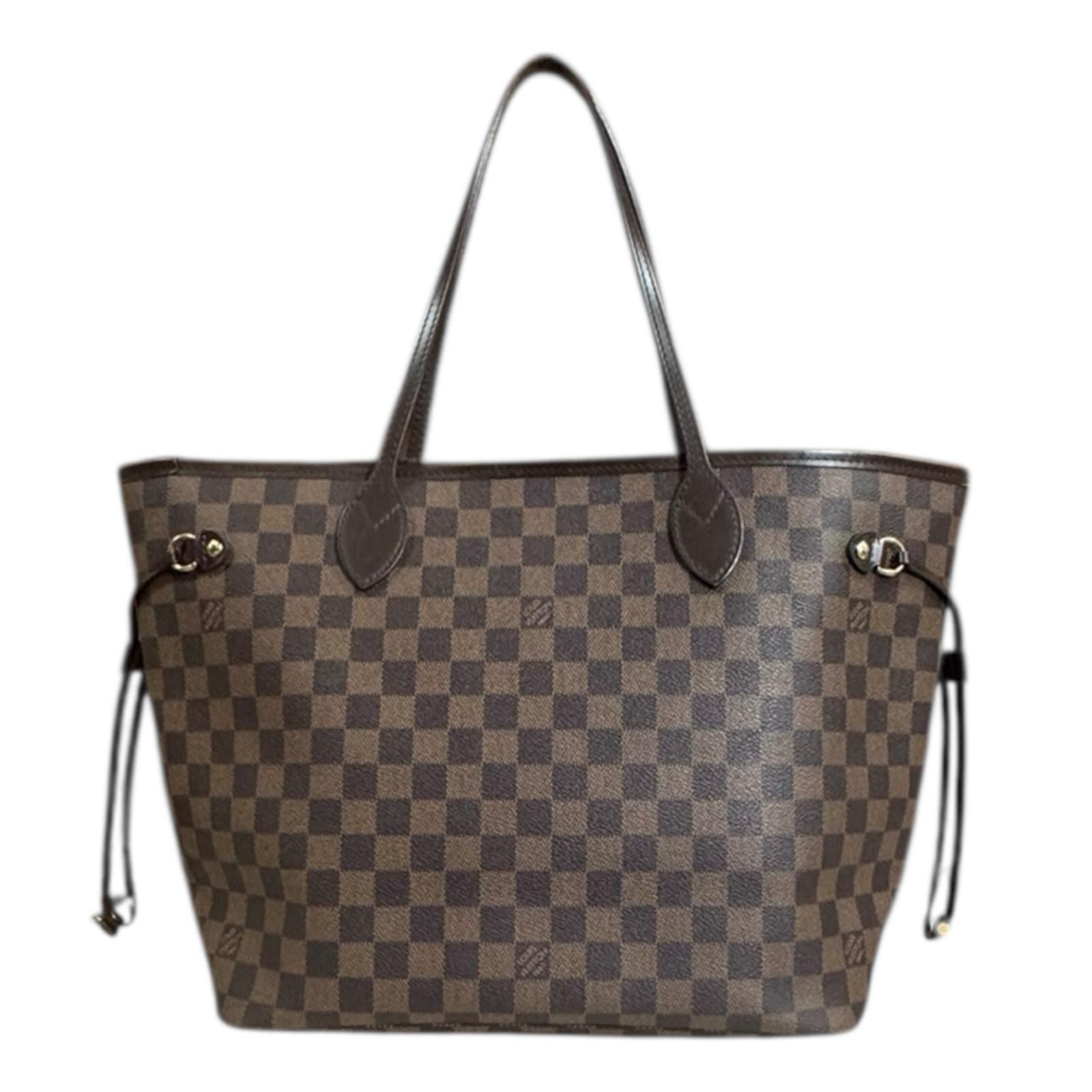 ルイヴィトン ネヴァーフルMM ダミエ トートバッグ ダミエキャンバス N51105 ブラウン ユニセックス LOUIS VUITTON 中古