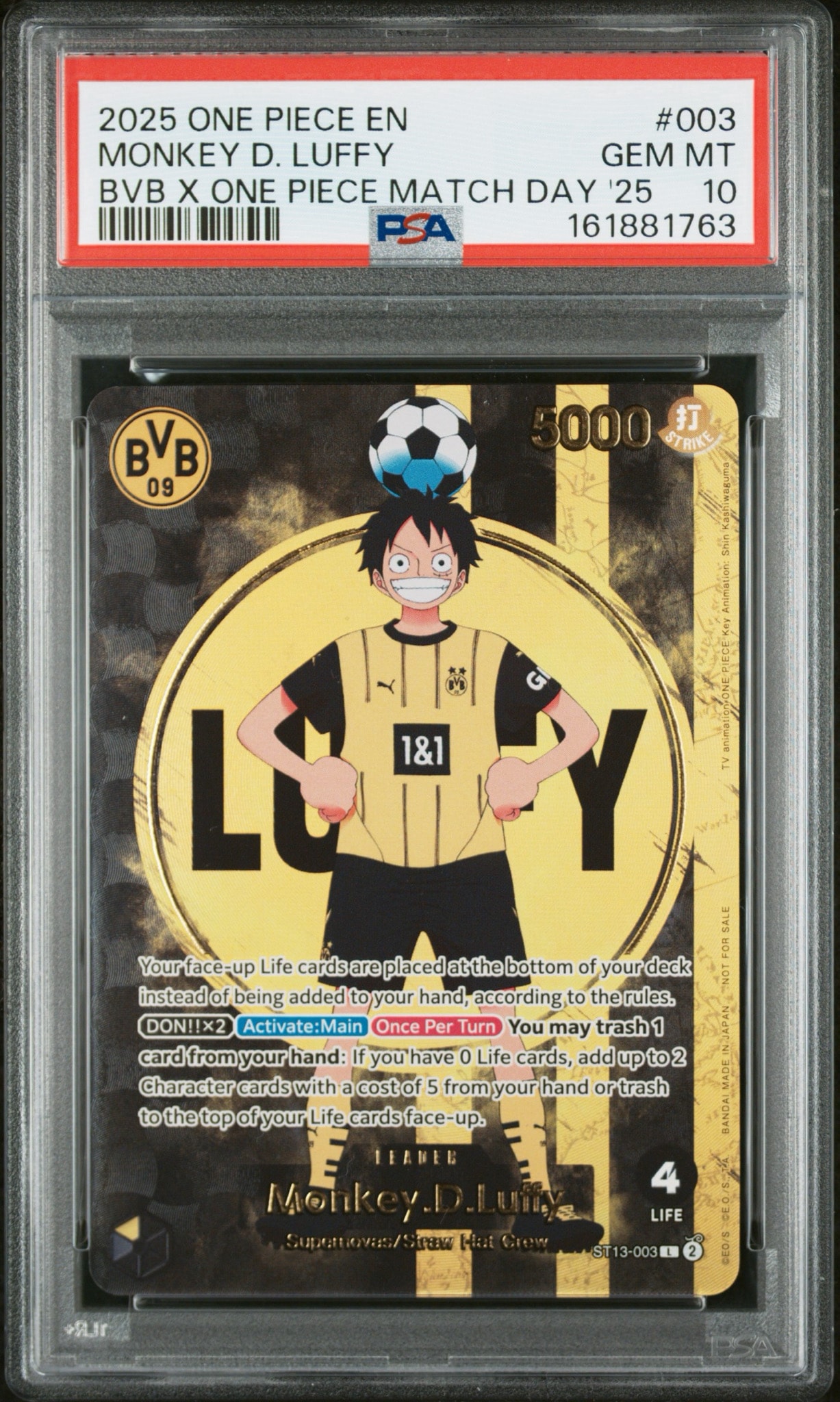PSA10】モンキー・D・ルフィ L [ST13-003]【英語版】(プロモーション