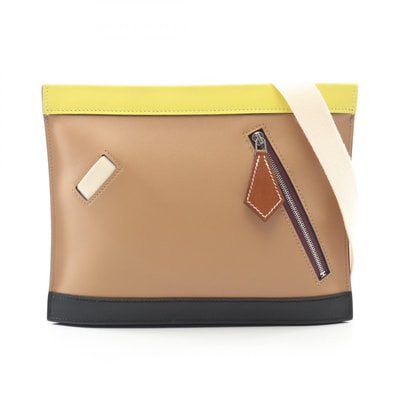エルメス HERMES カラーマティック オリゾンタル ショルダーバッグ バッグ レザー カーフ(牛革) ヴォースイフト / ヴォーバレニア ヴォースイフト チャイ U刻印(2022年製造) レディース ベージュ系 / マルチカラー 【中古】