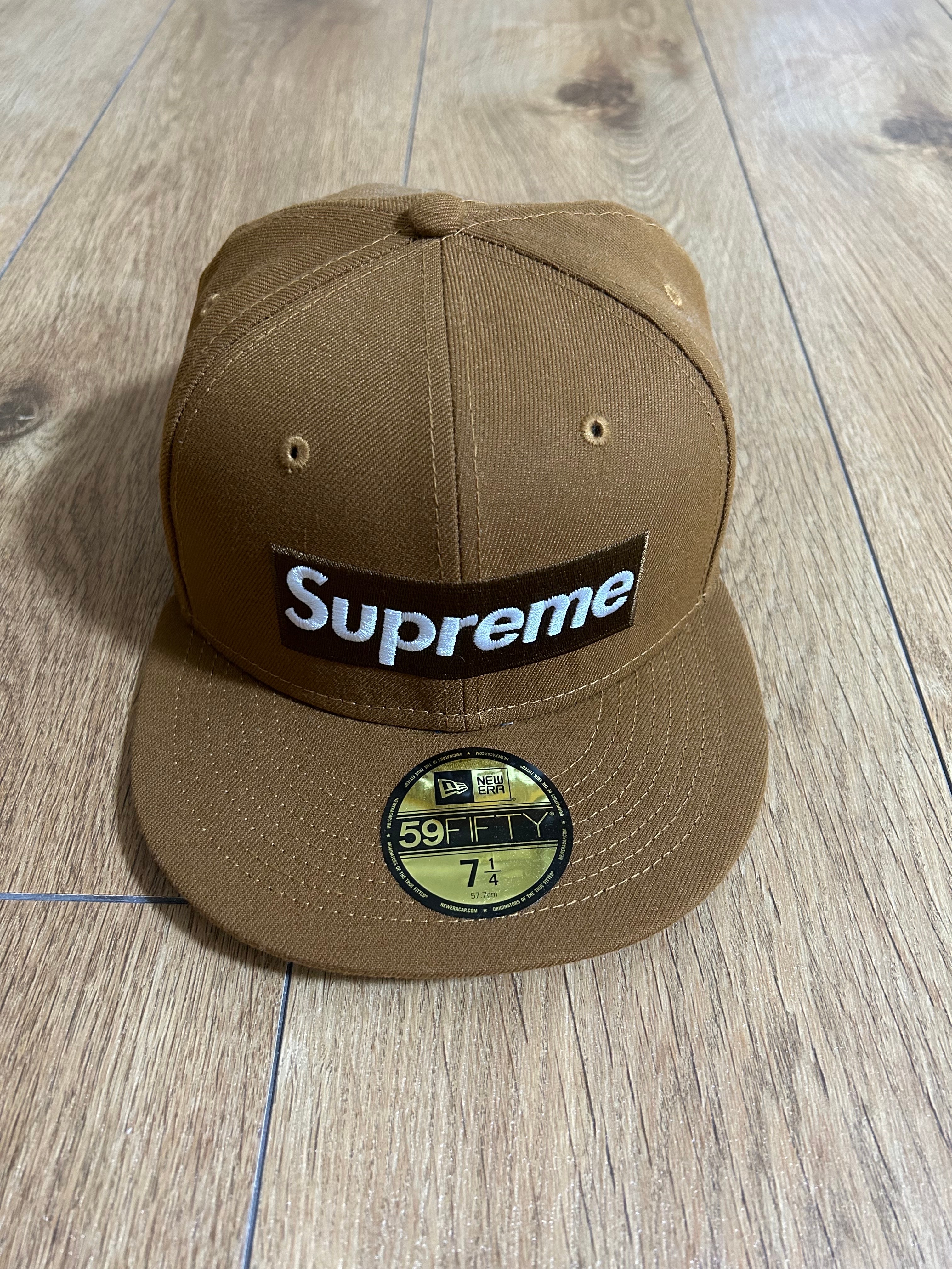Supreme Money Box Logo New Era "Brown"