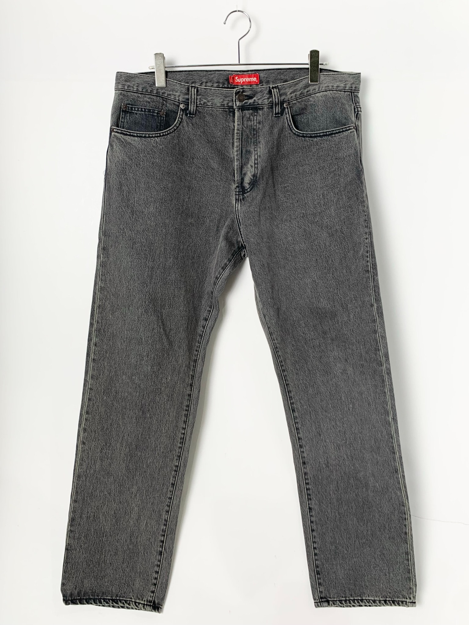 Supreme Regular Jean "Washed Black"(21FW)