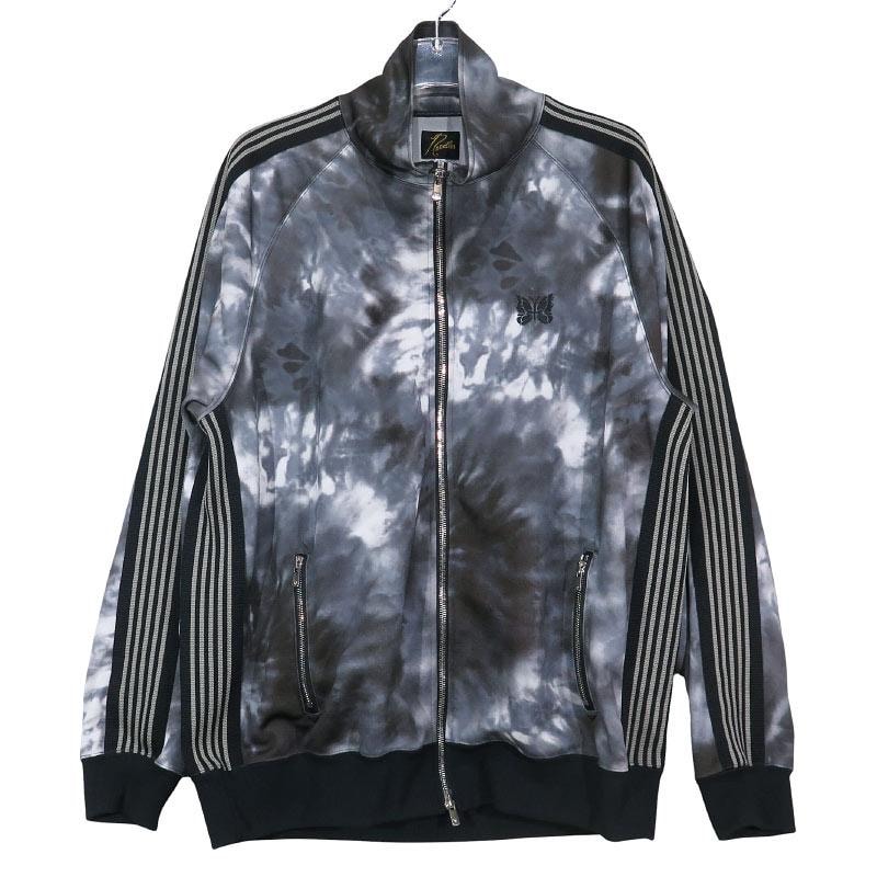 Needles ニードルズ LHP EXCLUSIVE TRACK JACKET POLY SMOOTH - TIE DYE LHP限定 トラック ジャケット ポリエステル スムース タイダイ ブラック アウター サイズXL