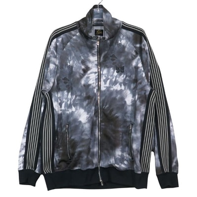 Needles ニードルズ LHP EXCLUSIVE TRACK JACKET POLY SMOOTH - TIE DYE LHP限定 トラック ジャケット ポリエステル スムース タイダイ ブラック アウター サイズXL