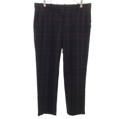 GAP ギャップ ウールブレンド チェック柄 パンツ 08R ネイビー系