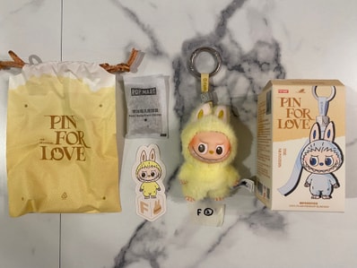 POP MART THE MONSTERS (LABUBU) Pin for Love Series-Vinyl Plush Pendant (A-M) F