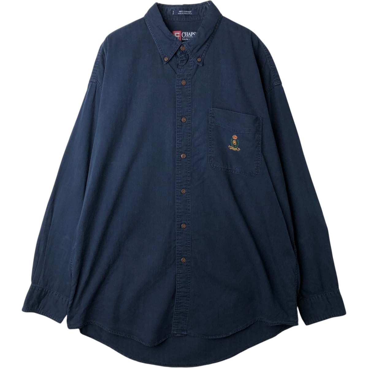 古着 ラルフローレン Ralph Lauren CHAPS チャップス 長袖 ボタンダウンシャツ メンズL相当/eaa628910