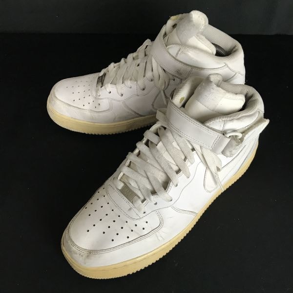 12年製★ナイキ/NIKE★AIR FORCE  T/AF-1 82/ハイカットスニーカー【27.0/白/WHITE】315123-111/sneakers/Shoes/trainers◆Q-323