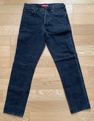 Supreme Stone Washed Black Slim Jean "Washed Black"(23FW)