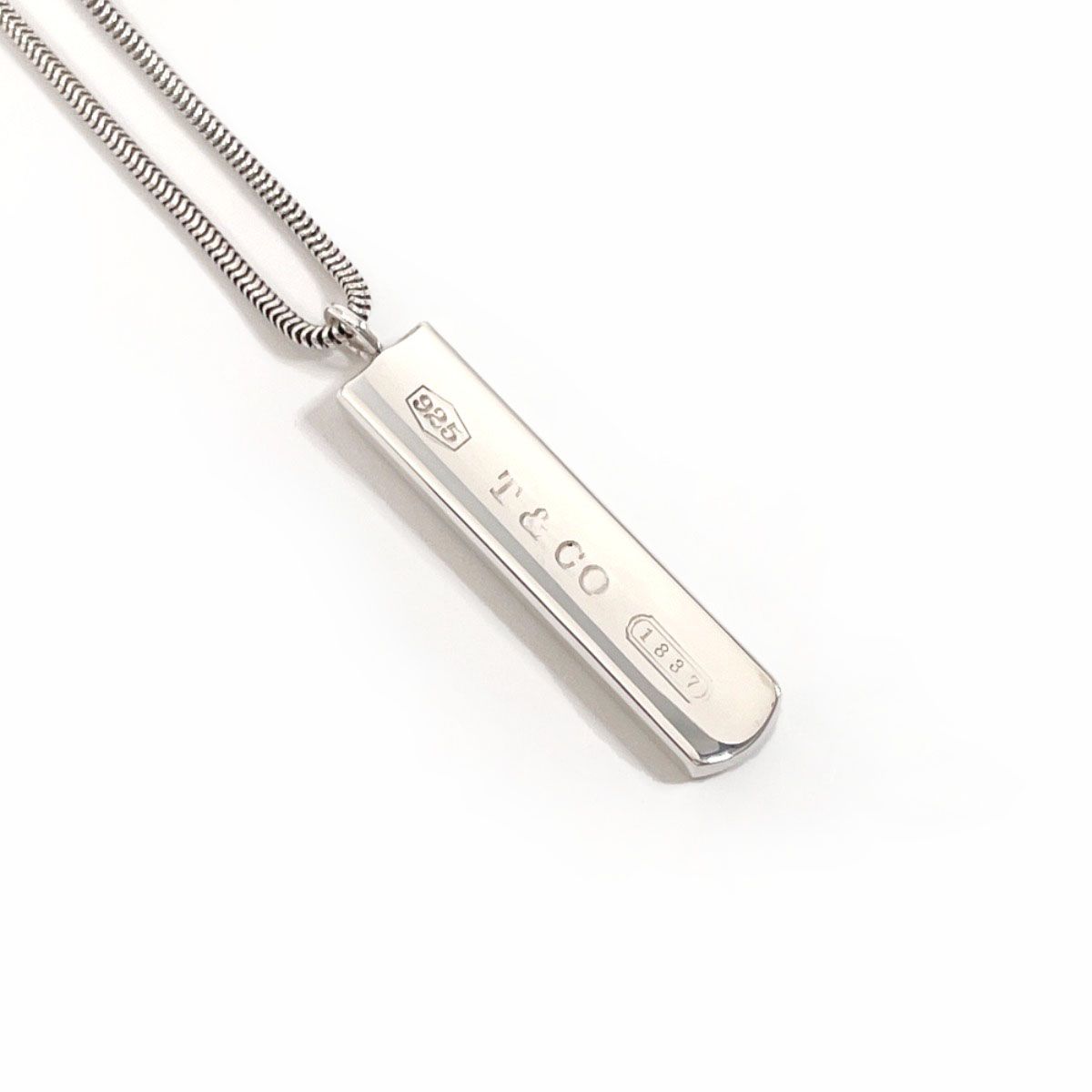 ティファニー ネックレス 1837 バー ペンダント  シルバー