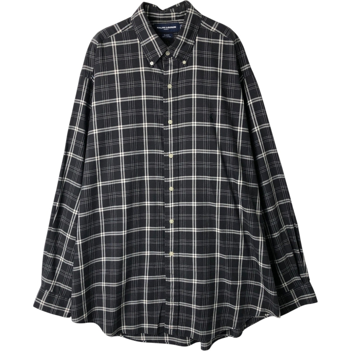 古着 ラルフローレン Ralph Lauren GOLF BLAKE 長袖 ボタンダウンチェックシャツ メンズXL相当/eaa649962