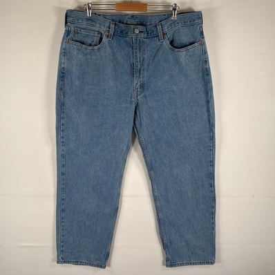 古着 リーバイス Levi's デニムパンツ 550 テーパード 5ポケット ジーンズ ジーパン 色落ち w40 L30 ブルー メンズ