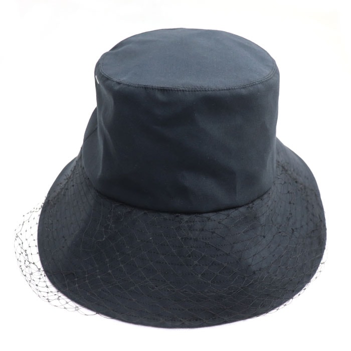 Dior ディオール TEDDY-D ボブハット オブリーク チュール付き ハット ブラック 95TDD924G130
59 レディース【中古】