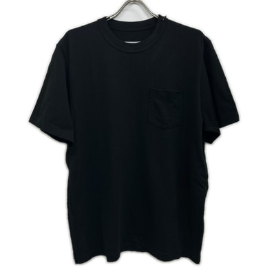サカイ SCM-332 ブラック Side Zip Cotton T-Shirt 4