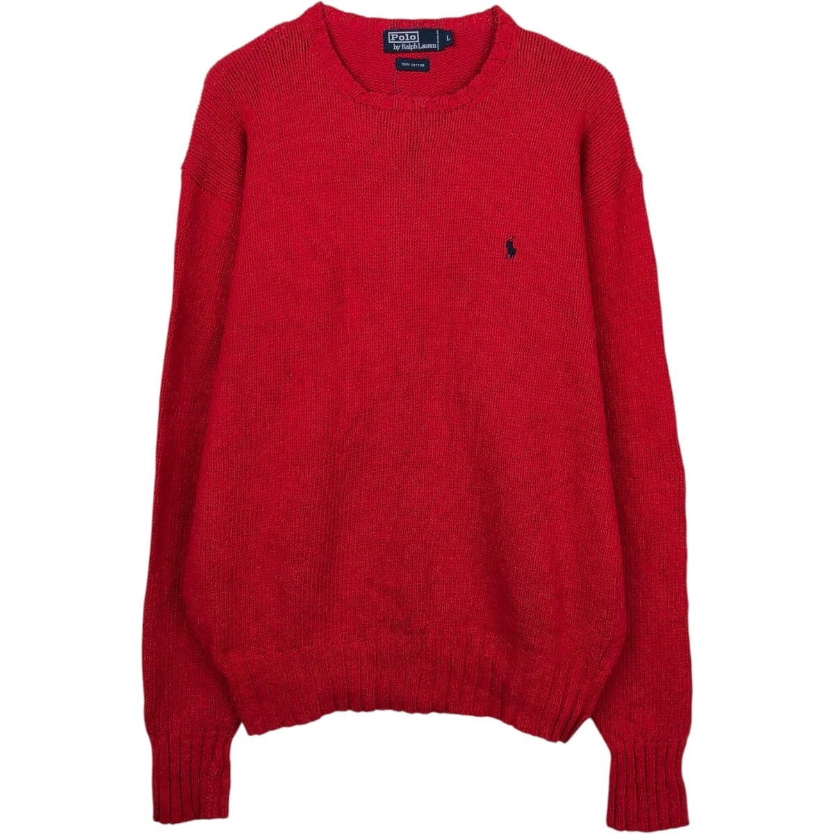 古着 ラルフローレン Ralph Lauren POLO by Ralph Lauren コットンニットセーター メンズL相当/eaa672353