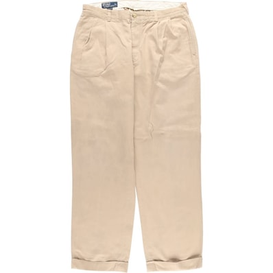 古着 ラルフローレン Ralph Lauren POLO by Ralph Lauren HAMMOND PANT ツータック チノパンツ メンズw35相当/eaa550047