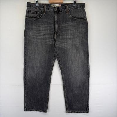 古着 リーバイス Levi's デニム パンツ ブラックデニム 559 ストレート ジッパーフライ 5ポケット w38 L30 グレー系 メンズ