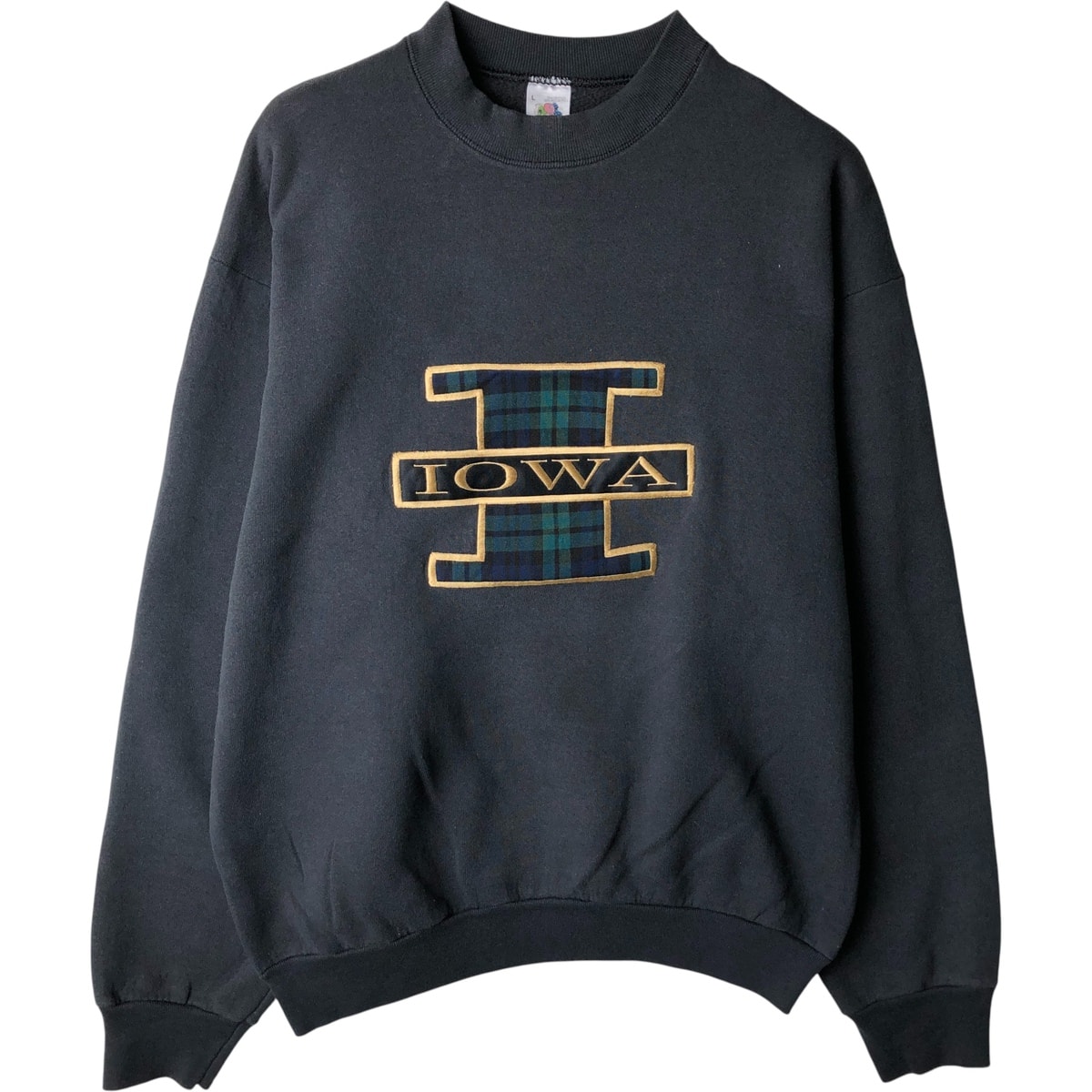 古着 90年代 フルーツオブザルーム FRUIT OF THE LOOM IOWA アイオワ大学 カレッジスウェットシャツ トレーナー USA製 メンズL相当 ヴィンテージ/eaa612925