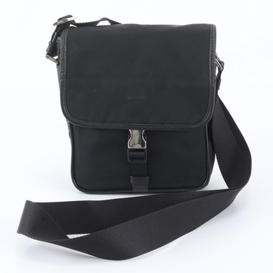 ■美品 プラダ テスート ナイロントライアングルロゴショルダーバッグ