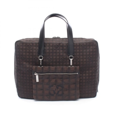 シャネル CHANEL ニュートラベルライン ビジネスバッグ バッグ ナイロン レザー レディース ブラウン系 / ブラック系 【中古】