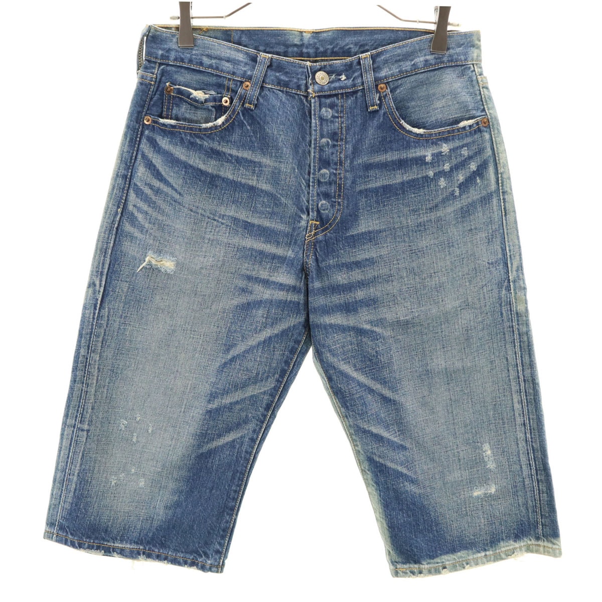 Levi's リーバイス 501 ヴィンテージ加工 デニムショートパンツ w30 ブルー系 ジーンズ
