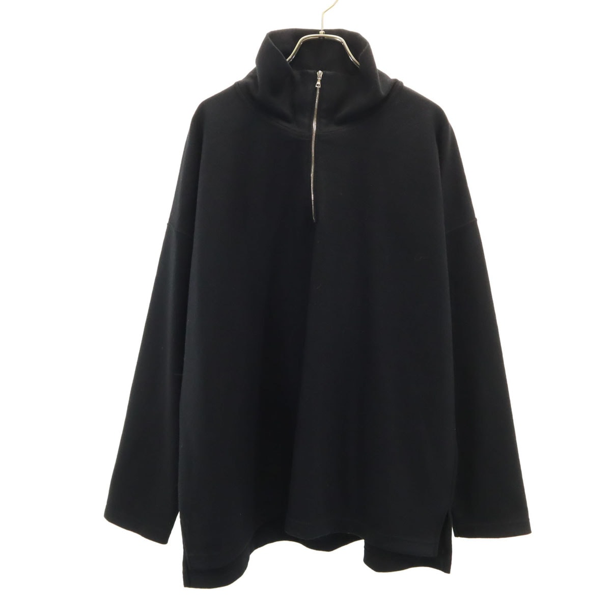 SOPHNET. ソフネット 日本製 長袖 ハーフジップ カットソー M ブラック