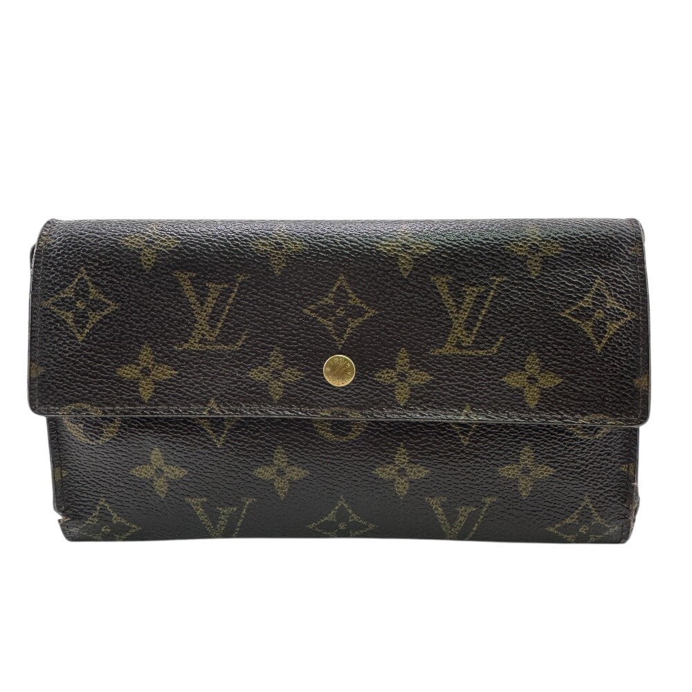ルイヴィトン LOUIS VUITTON 長財布 モノグラム ポルトフォイユ インターナショナル M61217 ブラウン