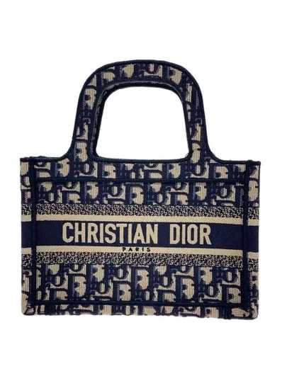 Dior Mini Dior Book Tote "Blue"