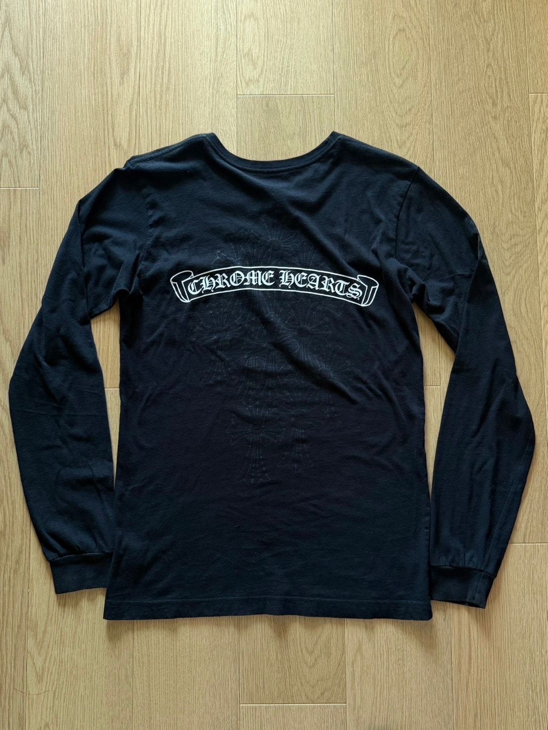 Chrome Hearts Scroll Cemetery Cross L/S Shirts