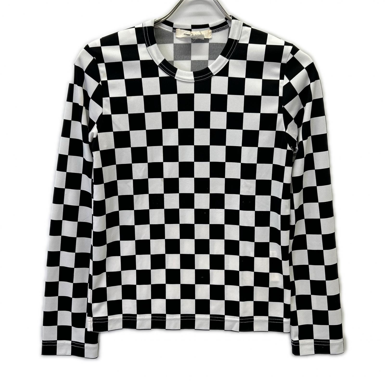 コムデギャルソン 21SS GH-T010 チェッカー ロングスリーブ カットソー XS