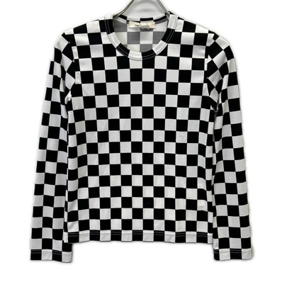 コムデギャルソン 21SS GH-T010 チェッカー ロングスリーブ カットソー XS