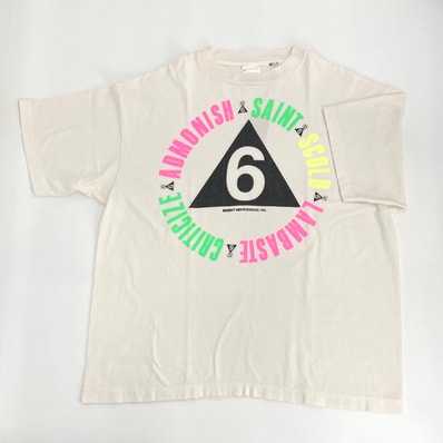 【新品】 SAINT MICHAEL(セントマイケル) 26SS 6 SS T-SHIRT 綿100% XL SM-MK8-0000-014 半袖Tシャツ ホワイト