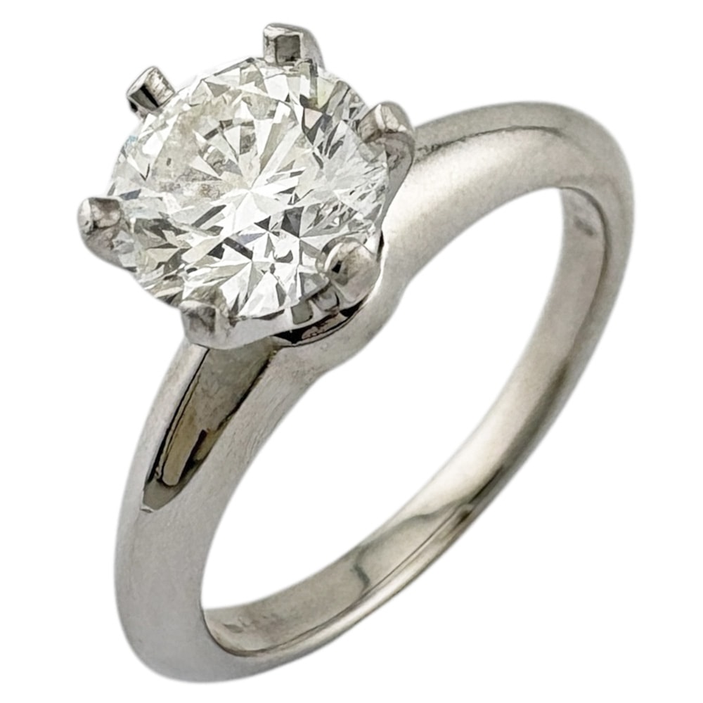 ティファニー ソリティア リング 指輪 8.0号 Pt950プラチナ ダイヤモンド レディース TIFFANY&Co.  中古