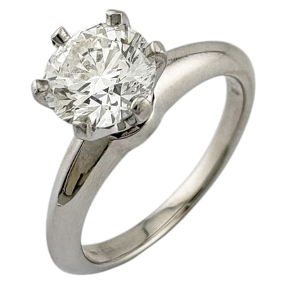 ティファニー ソリティア リング 指輪 8.0号 Pt950プラチナ ダイヤモンド レディース TIFFANY&Co. 中古