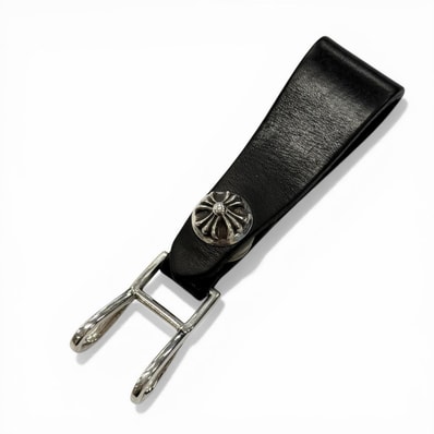 美品 クロムハーツ キーホルダー ブラック メンズ