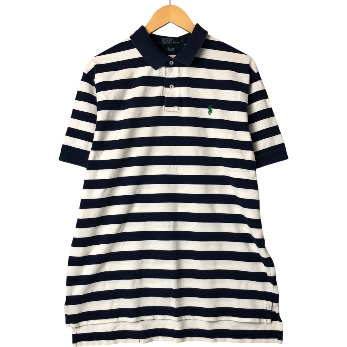 古着 ラルフローレン Ralph Lauren POLO by Ralph Lauren 半袖 ボーダー ポロシャツ メンズXL相当/eaa547180