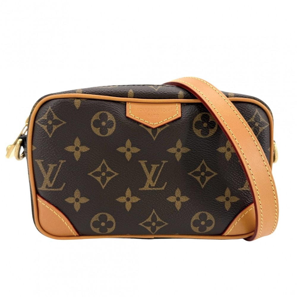 LOUIS VUITTON ルイヴィトン ショルダーバッグ モノグラムアーカイブ トロカデロ ウェアラブル ウォレット 肩掛け 斜め掛け M14058    ブラウン 茶 ゴールド金具 メンズ 美品【中古品】