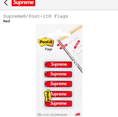 19FW Supreme 3M ポストイット 6セット