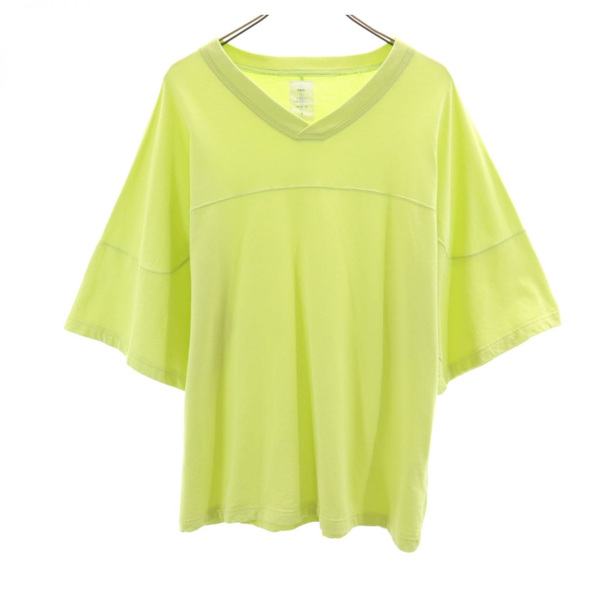 Name. ネーム 日本製 半袖 Tシャツ O ライトグリーン