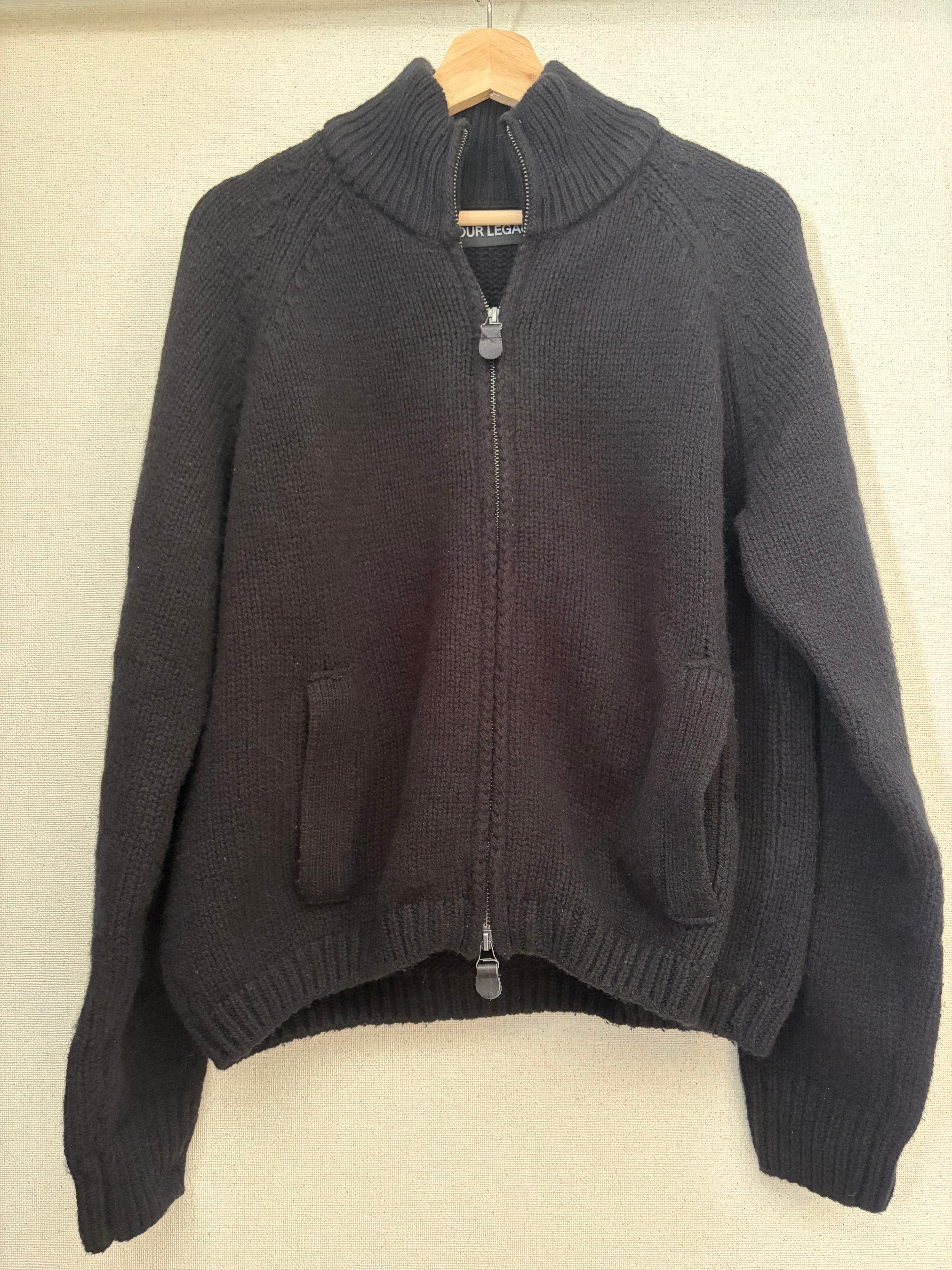 OUR LEGACY Ultra Zip Funnel Jet Black "Jet Bkack"