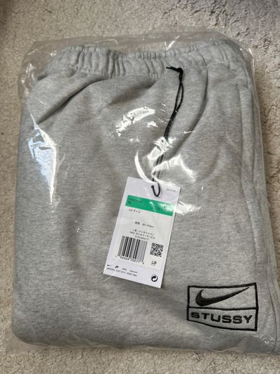 Stussy x Nike Fleece Pant "Grey Heather" (US Size) FN5231-050
