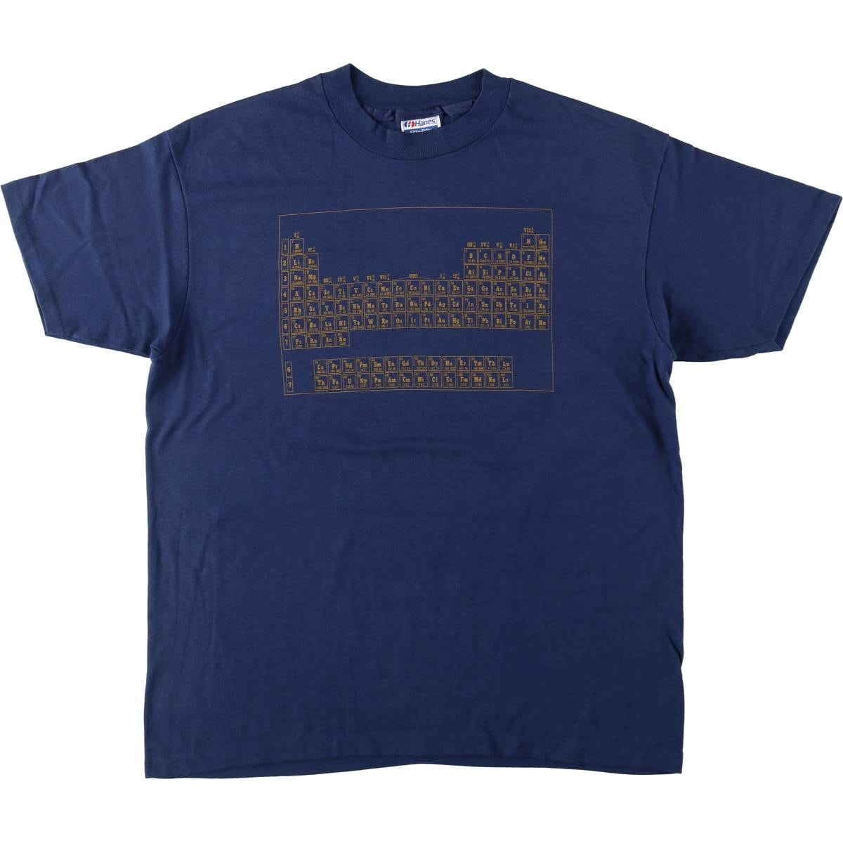 古着 80年代 ヘインズ Hanes 元素記号 プリントTシャツ USA製 メンズXL相当 ヴィンテージ/eaa626764